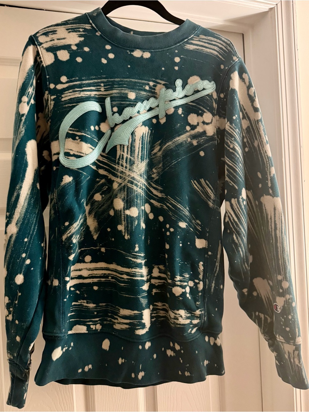 Champion Reverse Weave Paint Splatter Sweatshirt